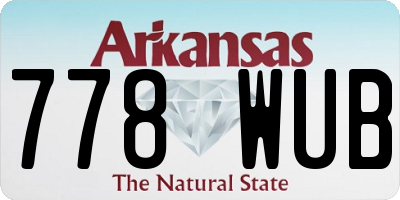 AR license plate 778WUB