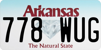 AR license plate 778WUG
