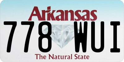 AR license plate 778WUI