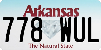 AR license plate 778WUL