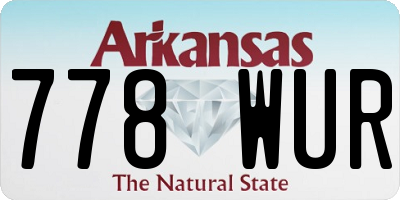AR license plate 778WUR