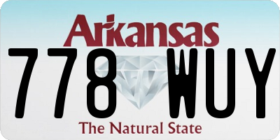 AR license plate 778WUY