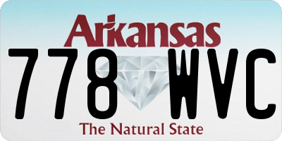 AR license plate 778WVC
