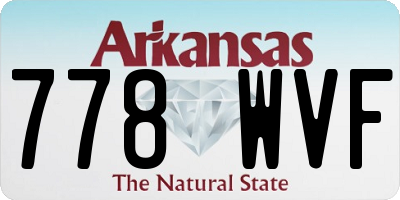 AR license plate 778WVF