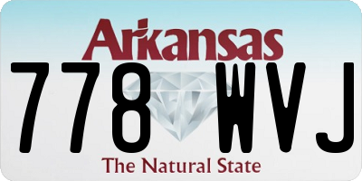 AR license plate 778WVJ