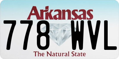 AR license plate 778WVL