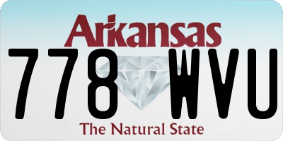 AR license plate 778WVU