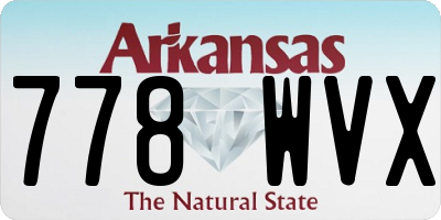 AR license plate 778WVX