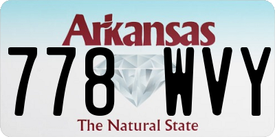 AR license plate 778WVY