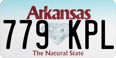 AR license plate 779KPL