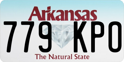 AR license plate 779KPO