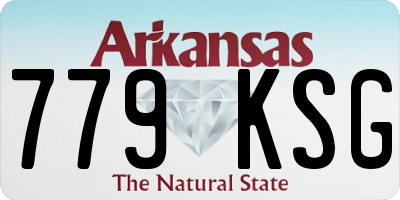 AR license plate 779KSG