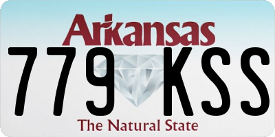 AR license plate 779KSS