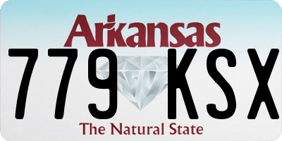 AR license plate 779KSX