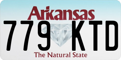 AR license plate 779KTD