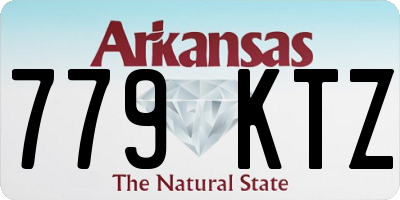AR license plate 779KTZ