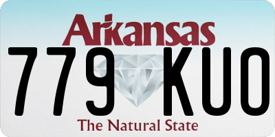 AR license plate 779KUO