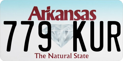 AR license plate 779KUR