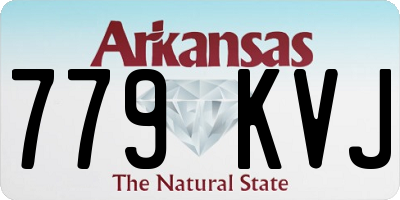 AR license plate 779KVJ