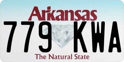 AR license plate 779KWA