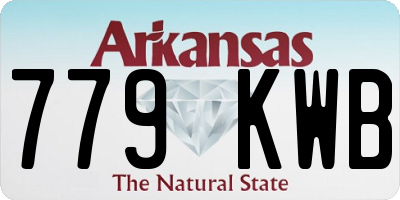 AR license plate 779KWB
