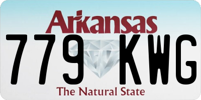 AR license plate 779KWG