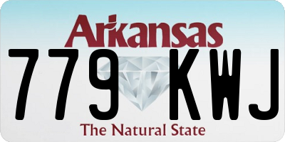 AR license plate 779KWJ