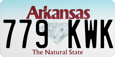 AR license plate 779KWK