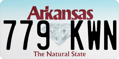 AR license plate 779KWN