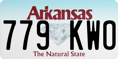 AR license plate 779KWO