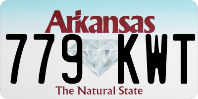 AR license plate 779KWT