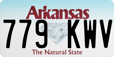 AR license plate 779KWV