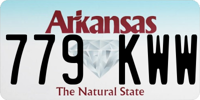 AR license plate 779KWW