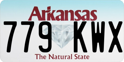 AR license plate 779KWX