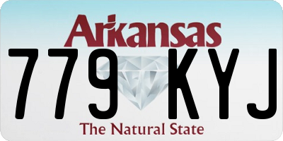 AR license plate 779KYJ