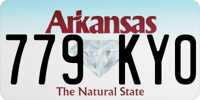 AR license plate 779KYO