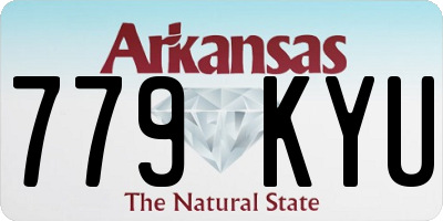 AR license plate 779KYU