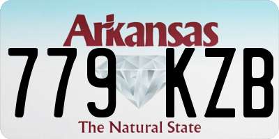AR license plate 779KZB