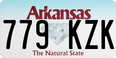 AR license plate 779KZK