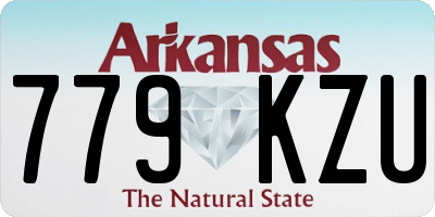 AR license plate 779KZU