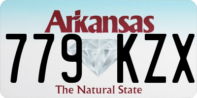AR license plate 779KZX