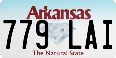 AR license plate 779LAI