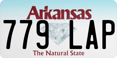 AR license plate 779LAP