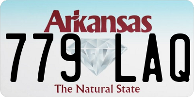 AR license plate 779LAQ