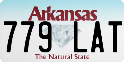 AR license plate 779LAT