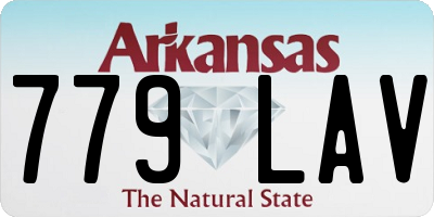 AR license plate 779LAV