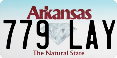 AR license plate 779LAY