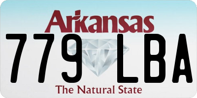 AR license plate 779LBA