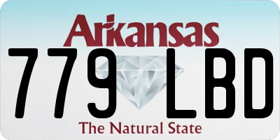 AR license plate 779LBD