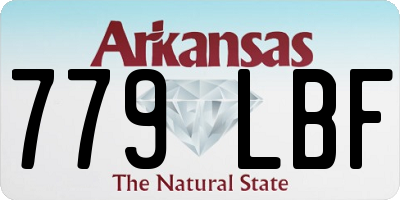 AR license plate 779LBF